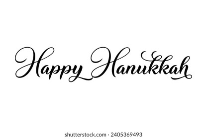 Happy Hanukkah typography design vector