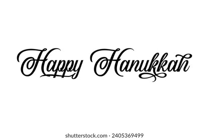 Happy Hanukkah typography design vector