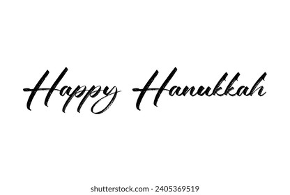 Happy Hanukkah typography design vector