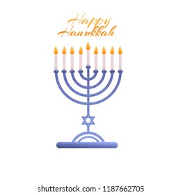  Happy hanukkah vector holiday