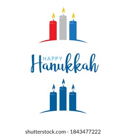 Happy Hanukkah Vector icon design illustration Template