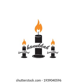 Happy Hanukkah Vector icon design illustration Template

