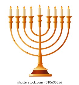 Happy Hanukkah. Vector illustration.