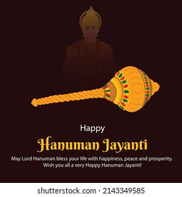 Happy Hanuman Jayanti Creative Vector Illustration 
