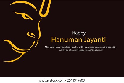 Happy Hanuman Jayanti Creative Vector Illustration 
