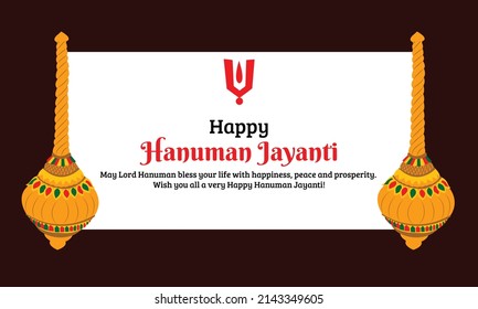 Happy Hanuman Jayanti Creative Vector Illustration 
