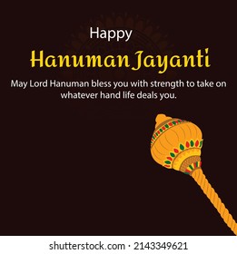 Happy Hanuman Jayanti Creative Vector Illustration 
