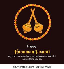 Happy Hanuman Jayanti Creative Vector Illustration 
