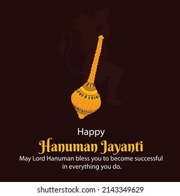 Happy Hanuman Jayanti Creative Vector Illustration 
