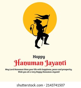 Happy Hanuman Jayanti Creative Vector Illustration