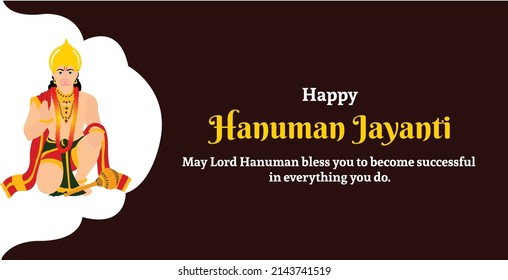 Happy Hanuman Jayanti Creative Vector Illustration
