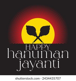 Happy Hanuman Jayanti Creative Vector Illustration
