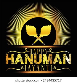 Feliz Hanuman Jayanti ilustración vectorial creativa