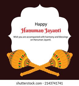 Happy Hanuman Jayanti Hindu Festival  Banner