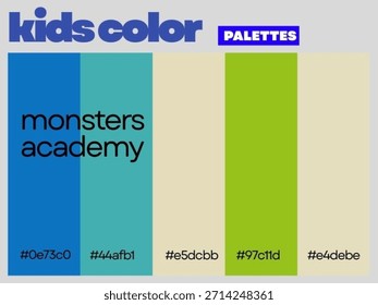 Feliz harmonia Monstros Academia projetado para crianças apresentando criativo equilibrado paleta inspirando imaginação criatividade divertida aprendizagem todos os dias