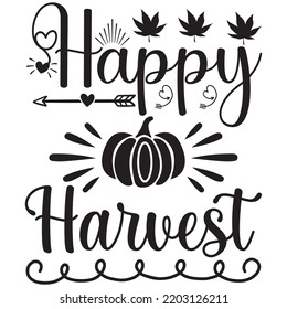 happy harvest t shirt design