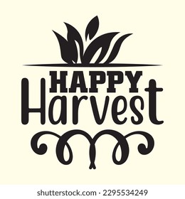 Happy Harvest t shirt design, vector file 