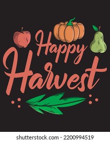 Happy harvest thanksgiving t shirt design