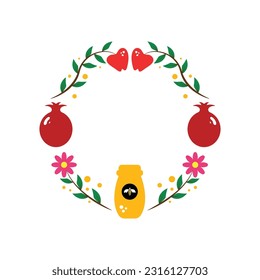 Happy hashanah Vector icon design illustration