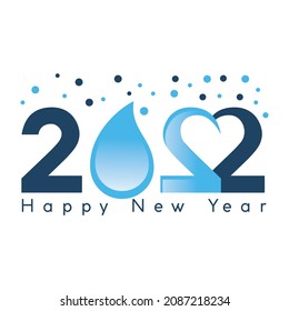 Happy and Healthy new year 2022 card design. Bee Safe in 2022 sanitizing concept template design