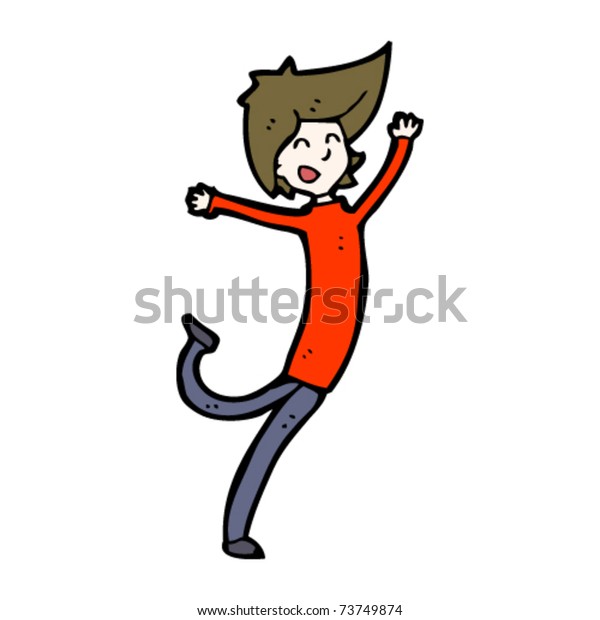 Happy Healthy Person Cartoon Stock Vector (Royalty Free) 73749874