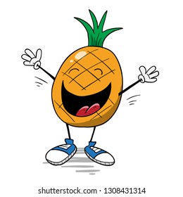 Happy healthy pineapple