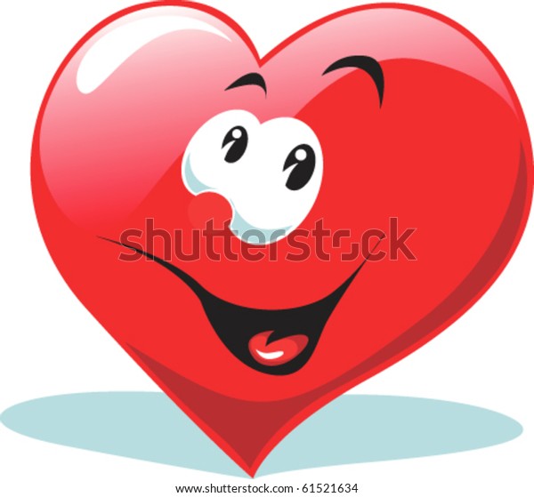 Download Happy Heart Stock Vector (Royalty Free) 61521634