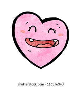 personaje de corazón feliz