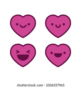 Happy heart emojis