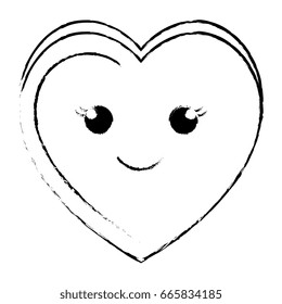 happy heart isolated