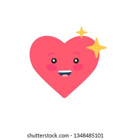 happy heart vector illustration