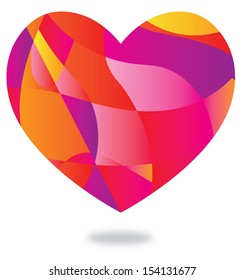 Happy heart.Vector Illustration. 
