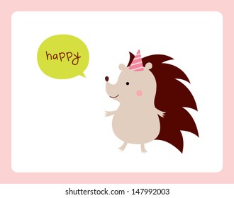 happy hedgehog