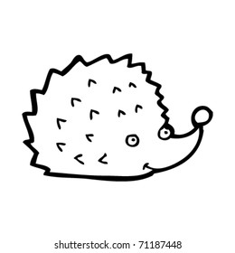 happy hedgehog cartoon
