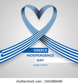 Happy Hellenic Republic Independence Day Vector Template Design  Illustration