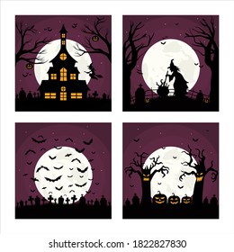 Happy Helloween background vector design collection