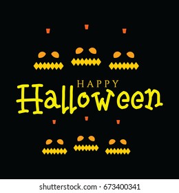 Happy Helloween Logo Vector Template