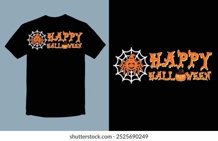 happy helloween T-shirt, Unique design t-shirt, Vector illustration design for fashion graphics, T-shirt Designs.