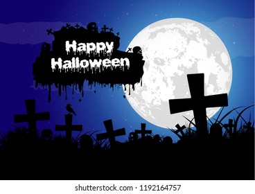 Happy helloween. Vector illustration