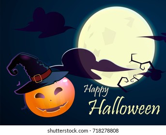 happy helloween.Vector illustration