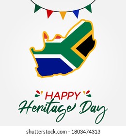 Happy Heritage Day South Africa Vector Illustration