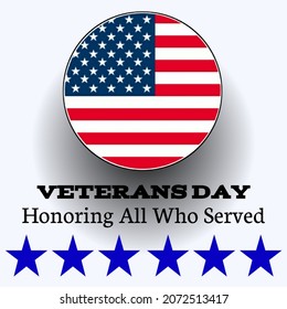 Happy Hero's Day. American flag with veteran thank you text on white background