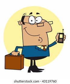 Happy Hispanic Businessman