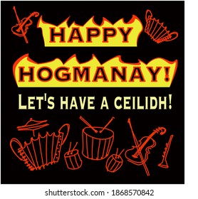 Happy Hogmanay Party Ceilidh Scotland 