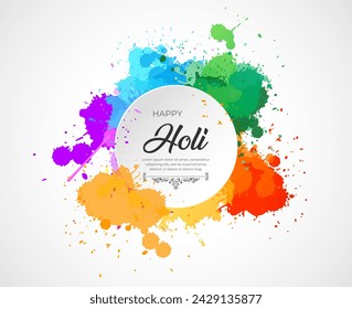 Fondo colorido abstracto de Happy Holi