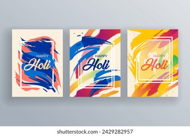 Happy Holi abstract colorful background