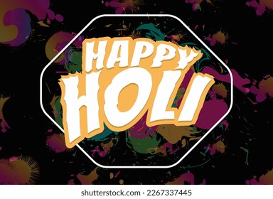 Happy holi abstract festival colorful background