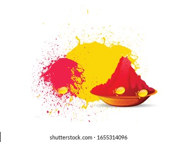 Happy Holi Background for Festival of Colors celebration