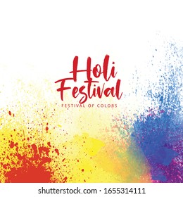 Happy Holi Background for Festival of Colors celebration