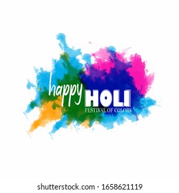 Happy Holi Background for Festival of Colors celebration vector elements for card,greeting,poster design